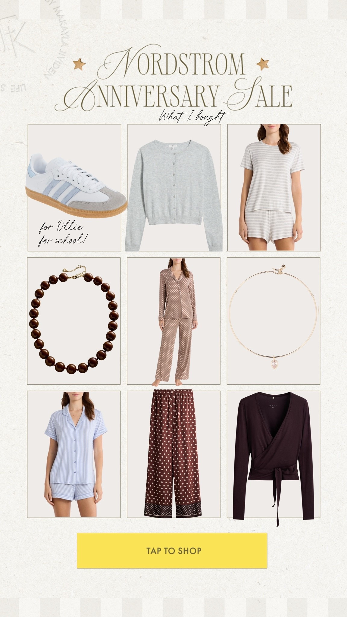 Not going crazy over the Nordstrom Anniversary Sale but I did grab some things. I love grabbing the pajamas every year, they’re my favorite! The polka dots def got me 🤎

What I bought, Nordstrom sale, public access, BaubleBar

#LTKSeasonal #LTKSaleAlert