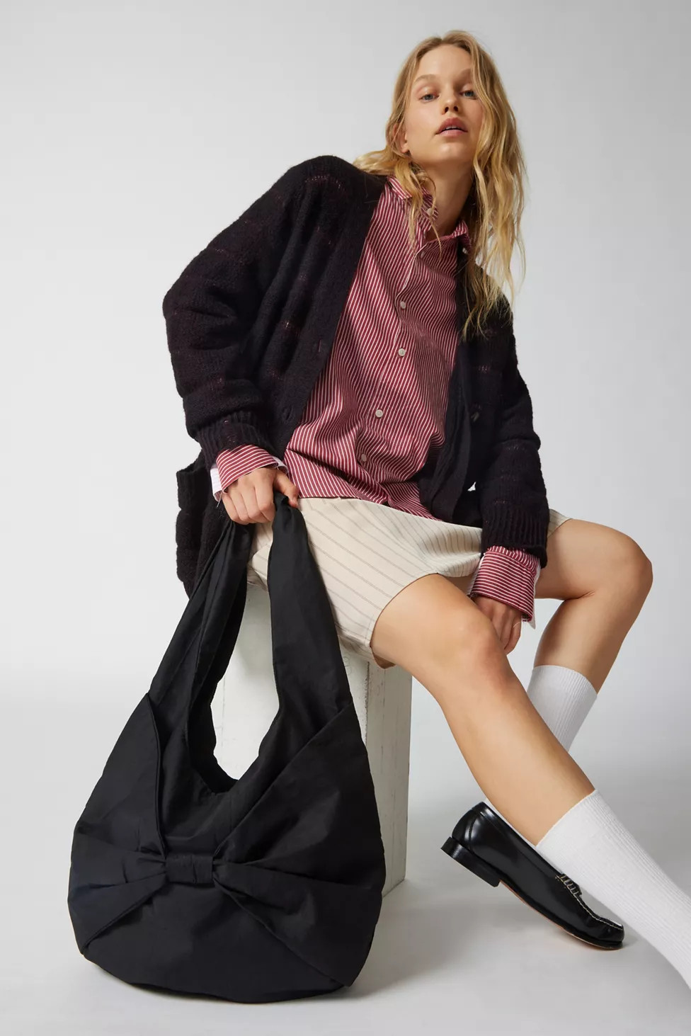 Kimchi Blue Bow Hobo Bag | Urban Outfitters (US and RoW)