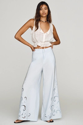 By Anthropologie Cutwork Palazzo Pants | Anthropologie (US)