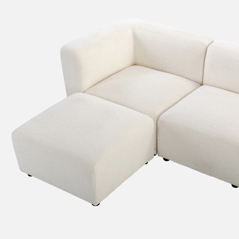 Dearborn 4 - Piece Upholstered Chaise Sectional | Wayfair North America