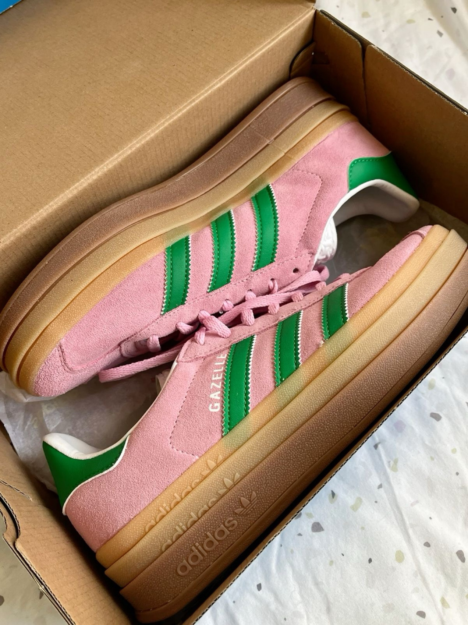 Adidas Gazelle 🩷☘️

#LTKGiftGuide #LTKstyletip #LTKshoecrush