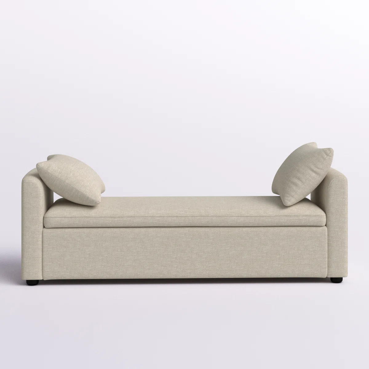 Aristides Modern 59.4" Wide Storage Bench with Two Pillows for Bedroom End of Bed King Size | Wayfair North America