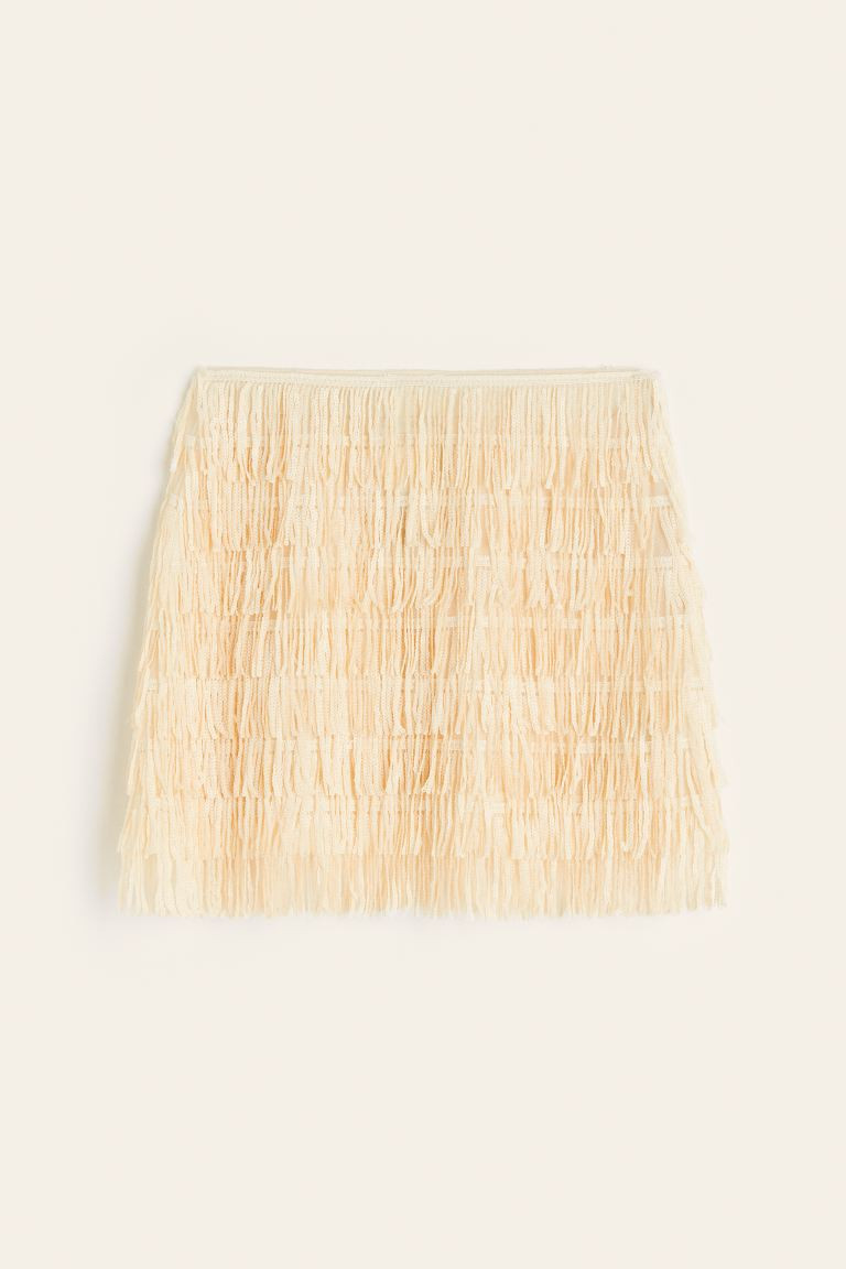 Sequin-fringed skirt | H&M (UK, MY, IN, SG, PH, TW, HK)