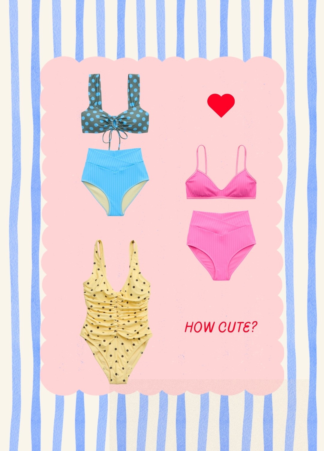 Found more high waisted, full coverage bum swimsuits. I’m OBSESSED.