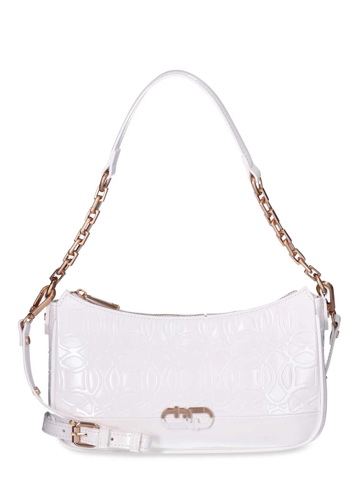 Time and Tru Women's Adley Shoulder Handbag, Bleached Linen | Walmart (US)