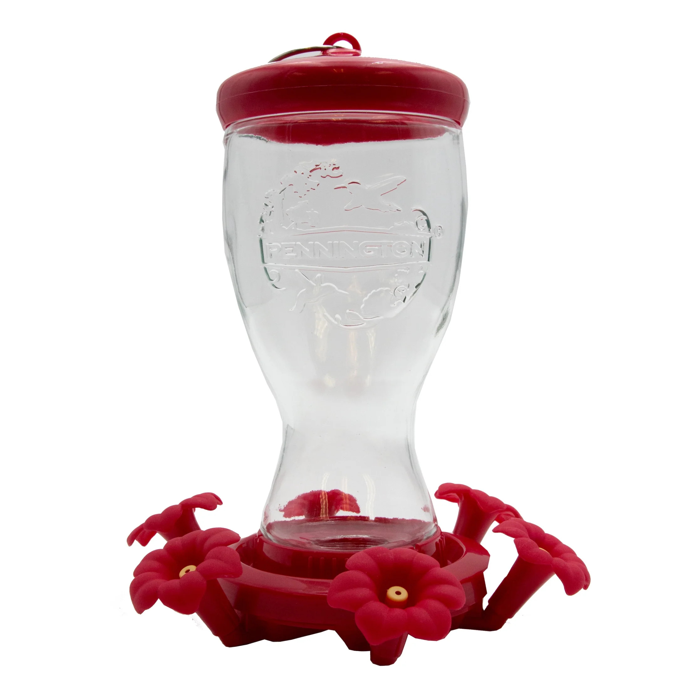 Pennington Sipper Glass Bottle Red Hummingbird Feeder, 28 oz Nectar Capacity | Walmart (US)