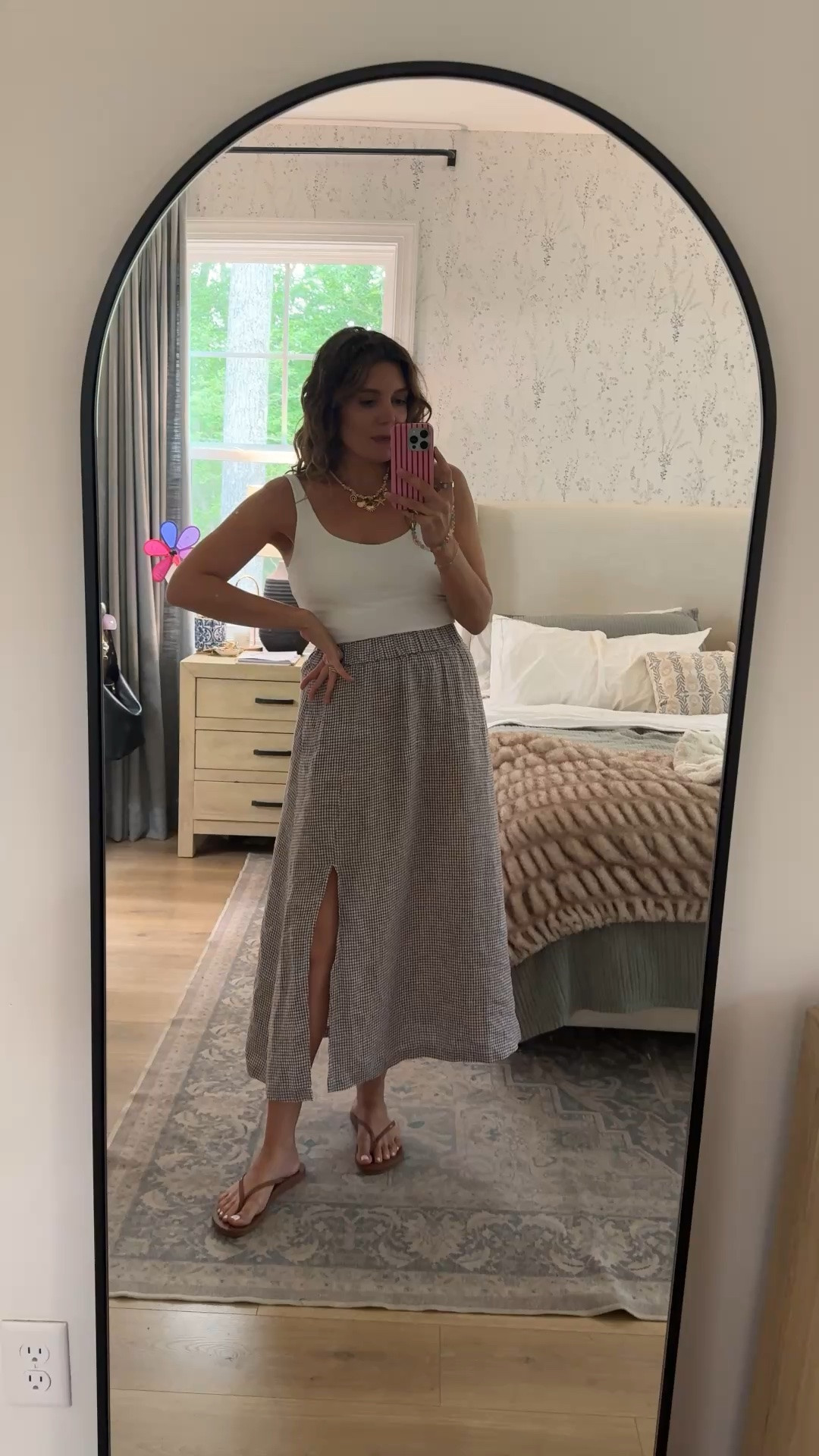 End of school parties and graduation outfit! Linen skirt and bra tank both in size small. I’m 5’7”

#LTKOver40 #LTKTall
