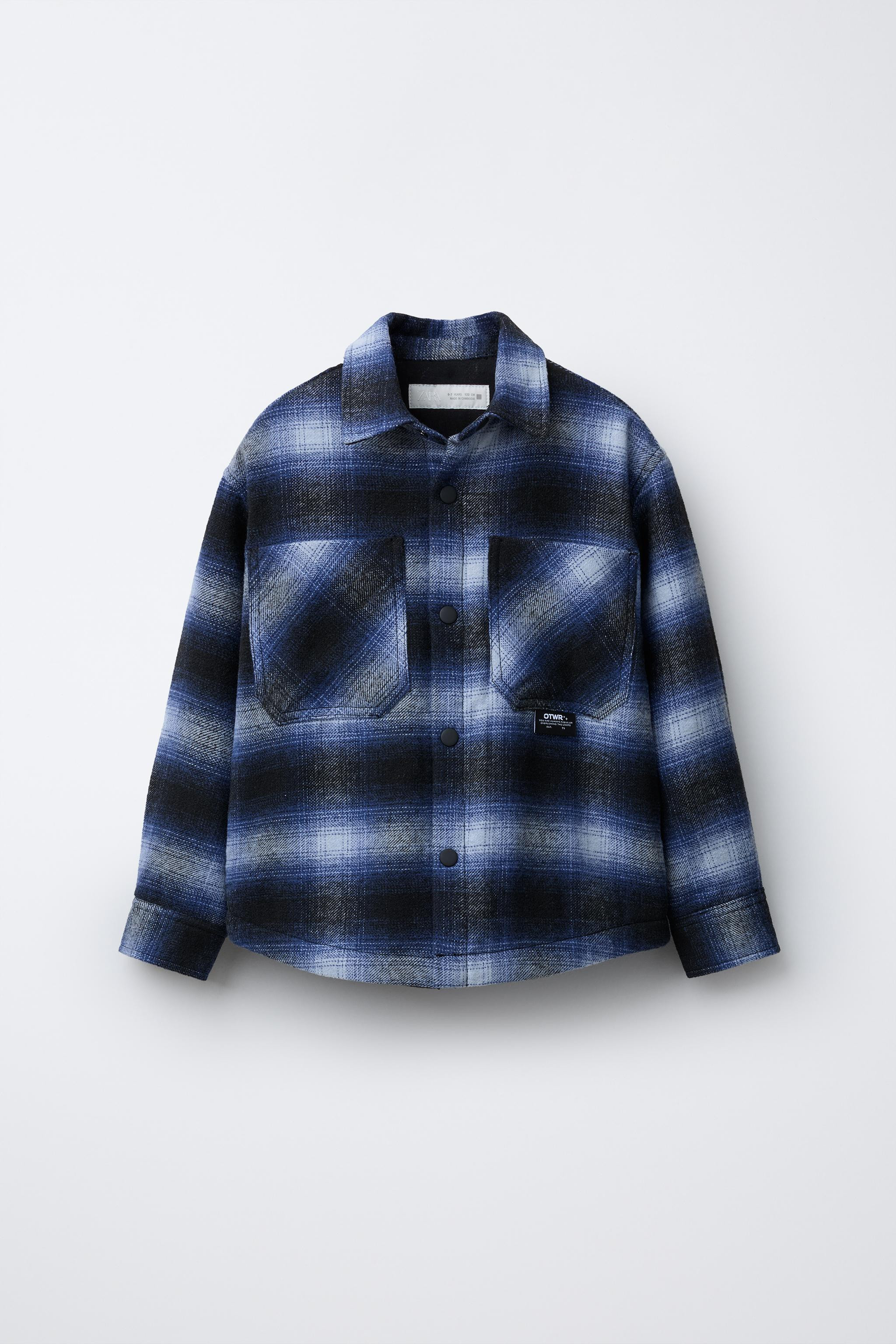 PLAID PADDED OVERSHIRT | Zara US