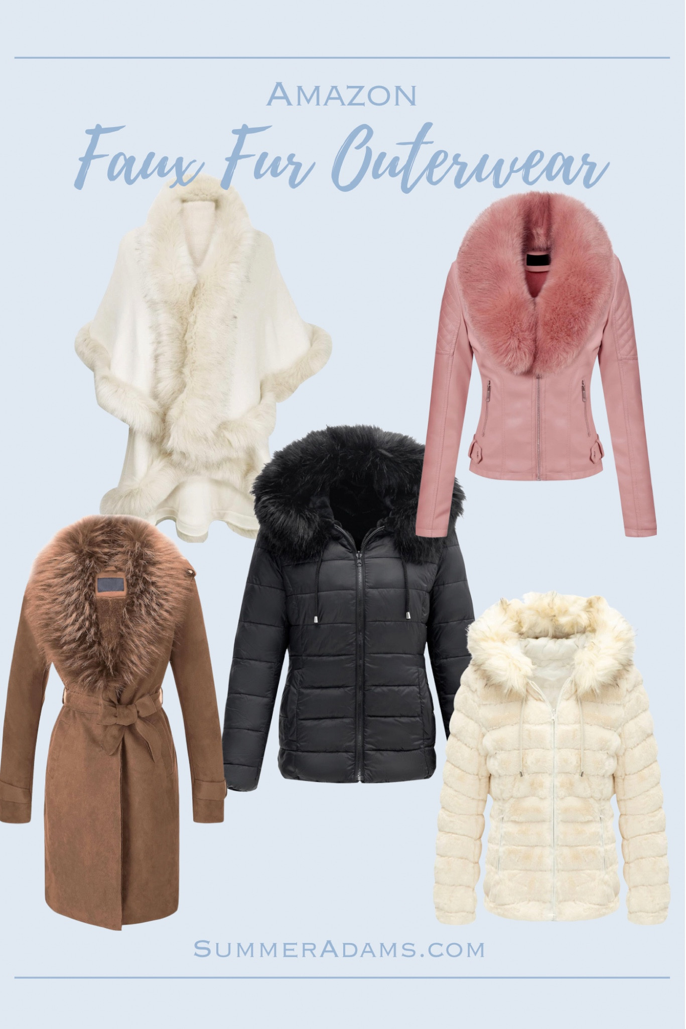 I love these fabulous faux fur jackets and cape! 




Faux fur jackets
Outerwear
Found it on Amazon 
Faux fur cape

#LTKfindsunder100 #LTKHoliday #LTKsalealert