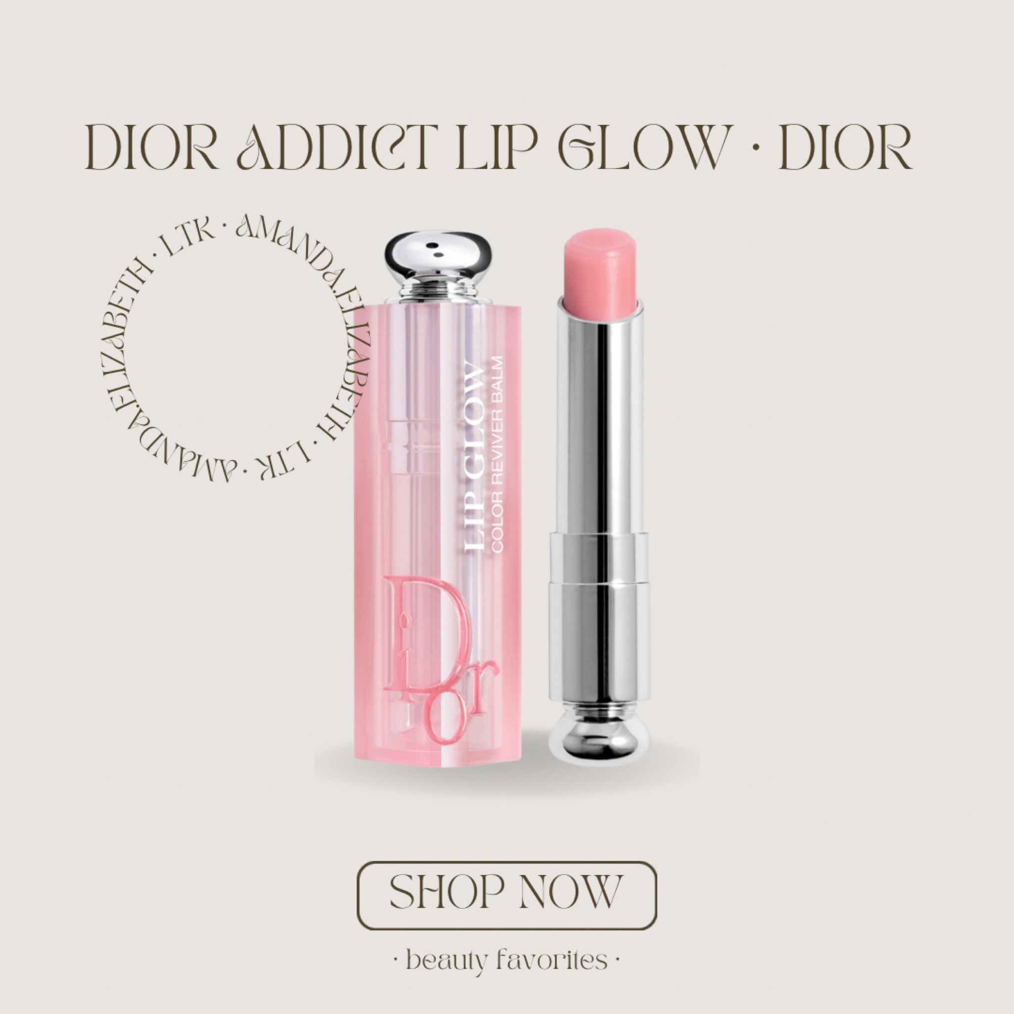 dior addict lip glow by dior 🤍 An iconic Dior lip balm with 97 percent natural-origin ingredients that awakens the natural color of lips with a custom glow and up to 24 hours of hydration. The iconic Dior lip balm infused with color-reviver technology that adapts to the pH of lips to reveal a custom glow for up to six hours. Featuring cherry oil, shea butter, and sunflower waxes, Lip Glow offers both custom color and lip care. It’s available in a couture case and in shades to suit all skin tones. 

#LTKbeauty #LTKunder50 #LTKFind
