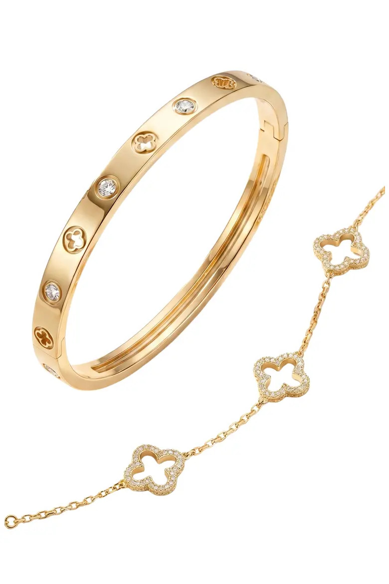 Set of 2 Clover Bracelets (Women) | Nordstrom | Nordstrom