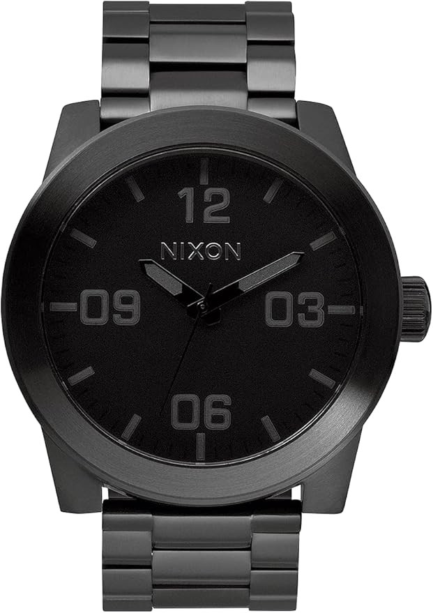 Nixon Corporal SS A346. 100m Water Resistant XL Men’s Watch (48mm Watch Face. 24mm Stainless St... | Amazon (US)