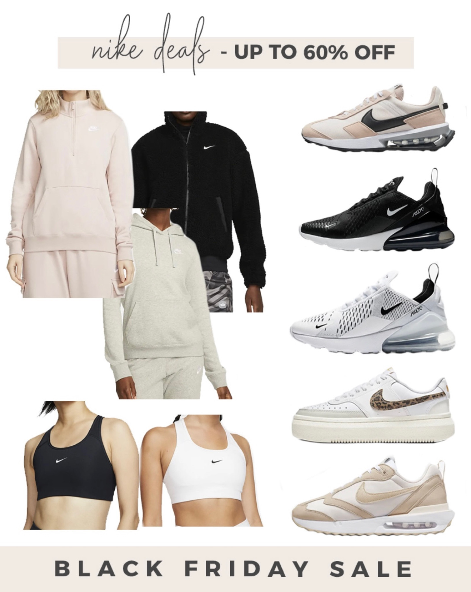 Black Friday deal: up to 60% off Nike

#nike #airmaxsneakers 

#LTKshoecrush #LTKHoliday #LTKCyberweek