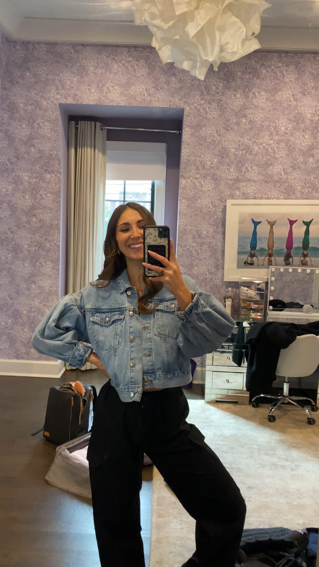 Denim jacket and cargo pants are a staple in my closet! It’s so versatile! 

#LTKFindsUnder50 #LTKootd #LTKGiftGuide