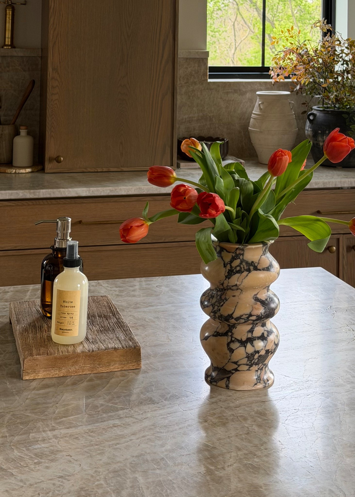 Love this marble vase - so pretty and unique! 
