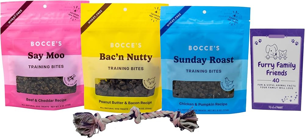 Bocce's Bakery Soft & Chewy Training Bites Dog Treats 3 Flavor Variety - (1) Each: Say Moo, Sunda... | Amazon (US)