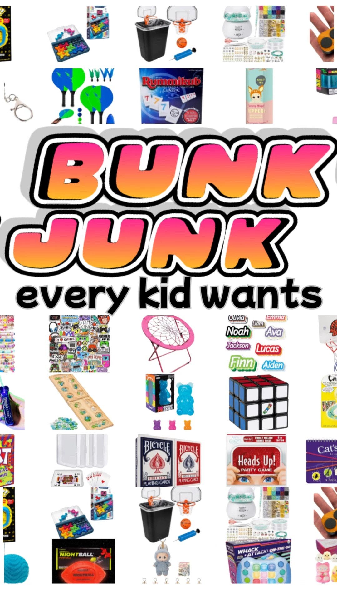 Every hot toy and game (thats NOT A SQUISHY) you can think of for all their "free" 😂 time.
These make great bunk gifts or gifts to bring up on visiting day.