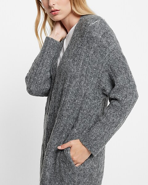 Cable Knit Duster Cardigan | Express