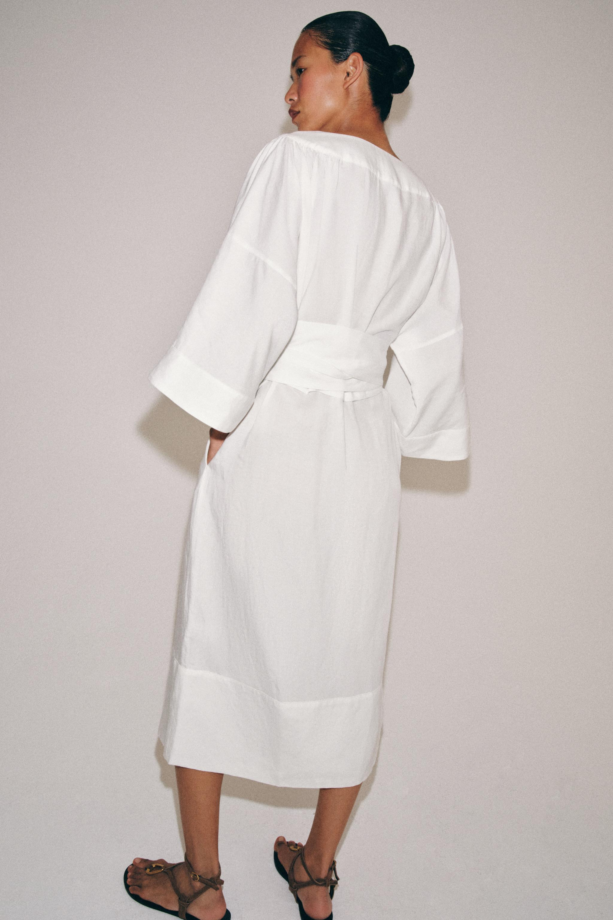 BELTED TUNIC DRESS ZW COLLECTION | Zara US