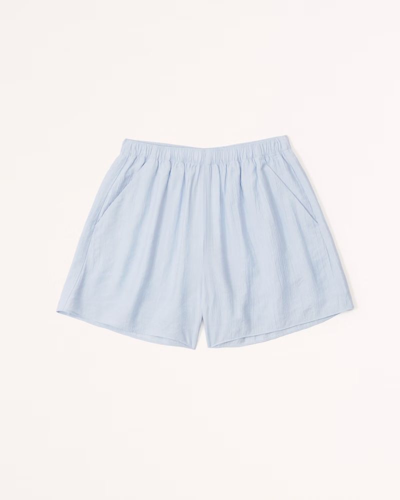 Crinkle Textured Pull-On Short | Abercrombie & Fitch (US)
