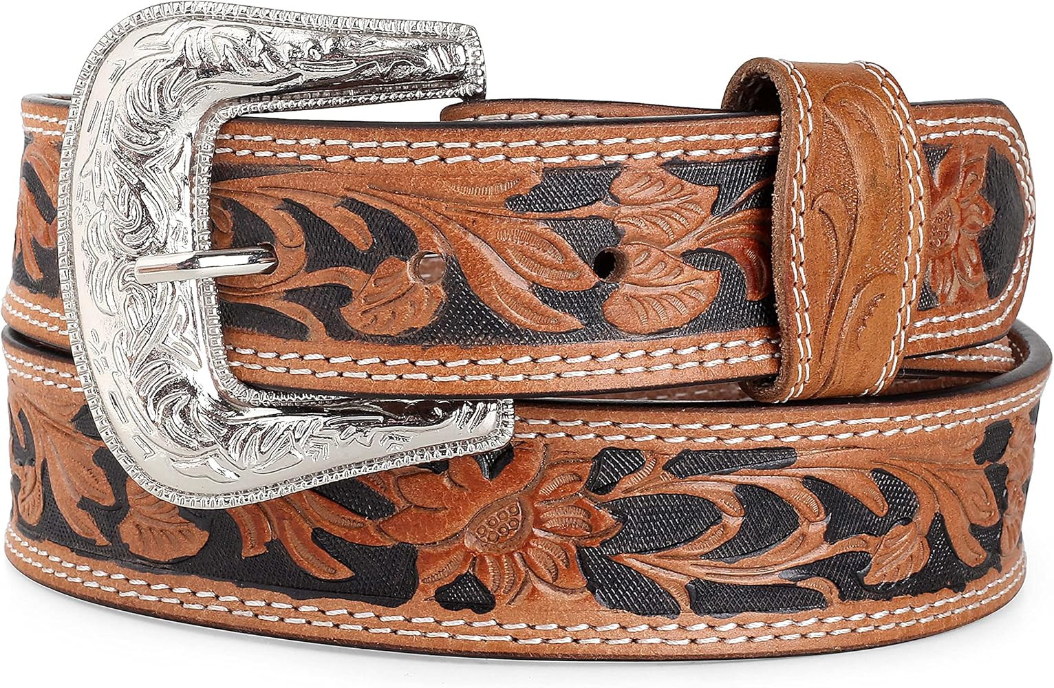 F&L CLASSIC mens Western full grain Leather belt Strap w/Snaps for Interchangeable Buckles, USA, | Amazon (US)