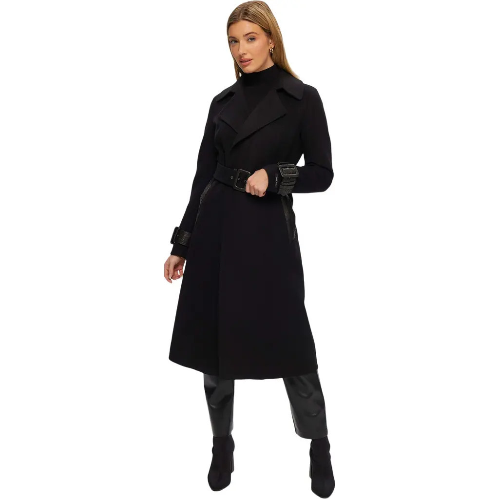 GORSKI Loro Piana Wool Blend Trench Coat in Black/black at Nordstrom, Size Large | Nordstrom