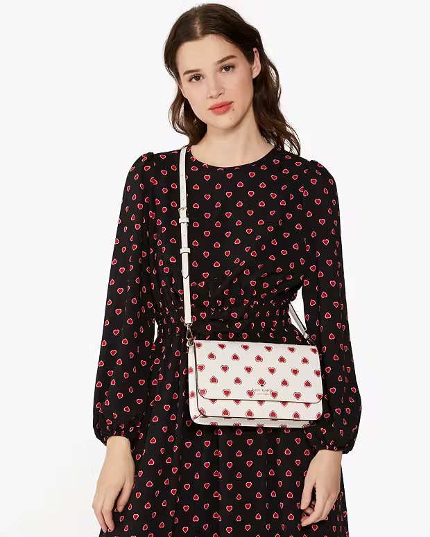Madison Heartfelt Geo Flap Crossbody | Kate Spade Outlet
