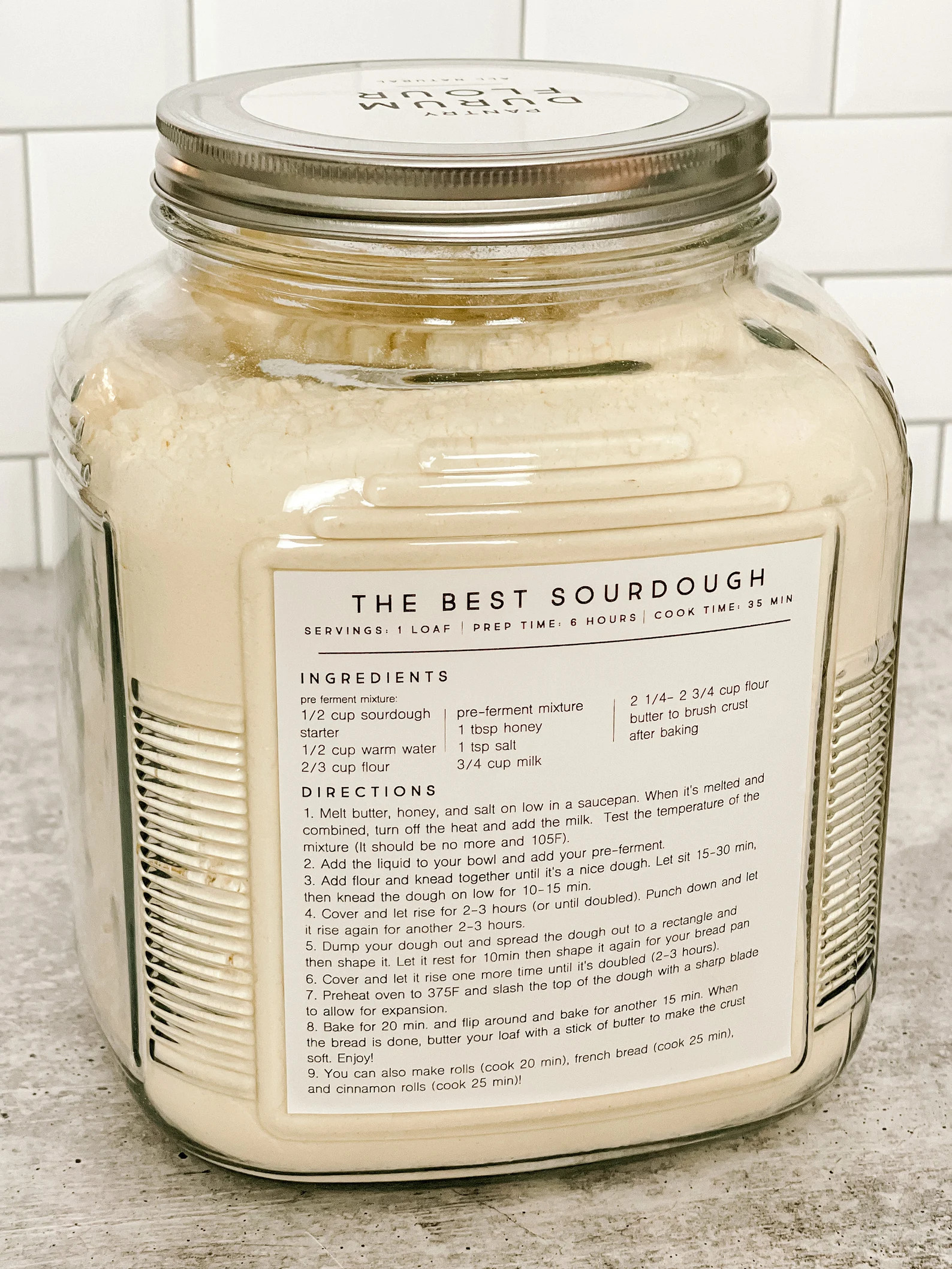 Recipe Labels / Pantry Label / Anchor Hocking Jars / Kitchen | Etsy | Etsy (US)