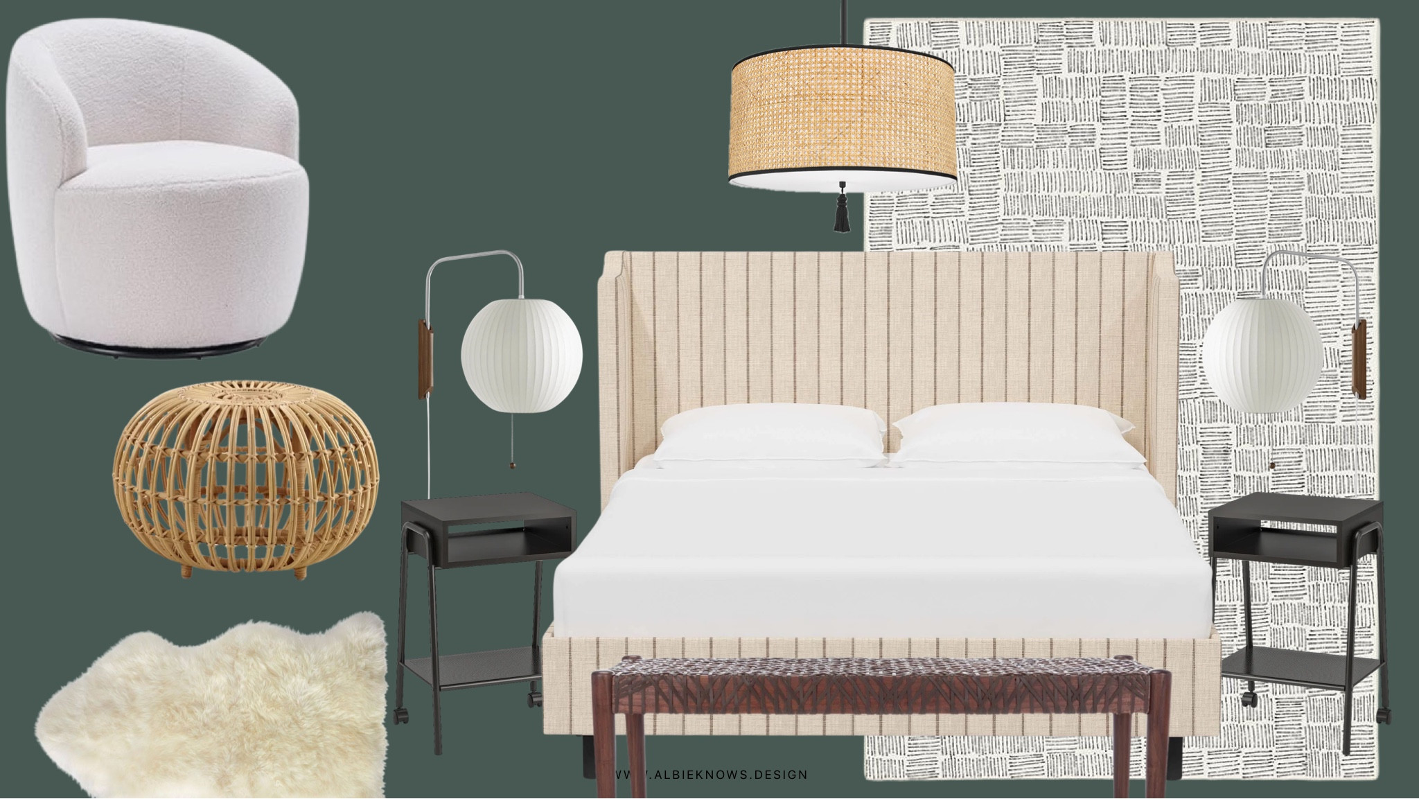 Concept Board: Bedroom Refresh feat. layered neutrals & mixed textures fire a cozy respite

#LTKhome #LTKfamily