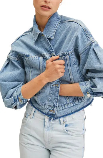 Frayed Hem Denim Jacket | Nordstrom