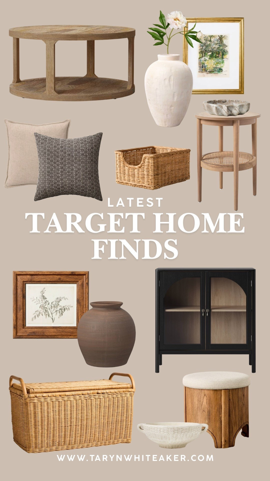 Latest Target home finds I’m loving right now.
Neutral home decor, natural wood furniture, woven baskets, textured throw pillows, ceramic vases, and modern accent tables that work beautifully in living rooms, bedrooms, and entryways. These affordable Target home pieces are perfect for organic modern, modern farmhouse, and cozy minimalist spaces.

#LTKdayinmylife #LTKSeasonal #LTKHome