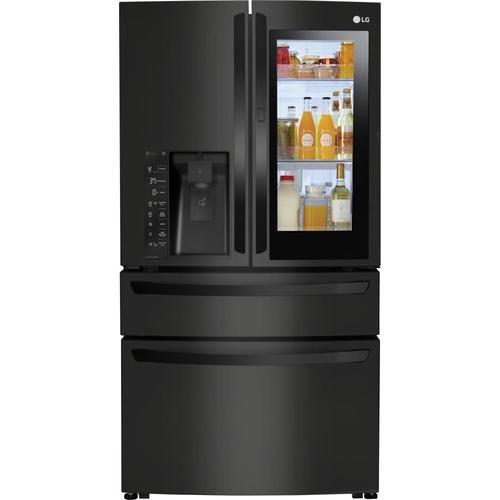 LG InstaView Smart Wi-Fi Enabled 22.5-cu ft 4-Door Counter-depth French Door Refrigerator with Ic... | Lowe's