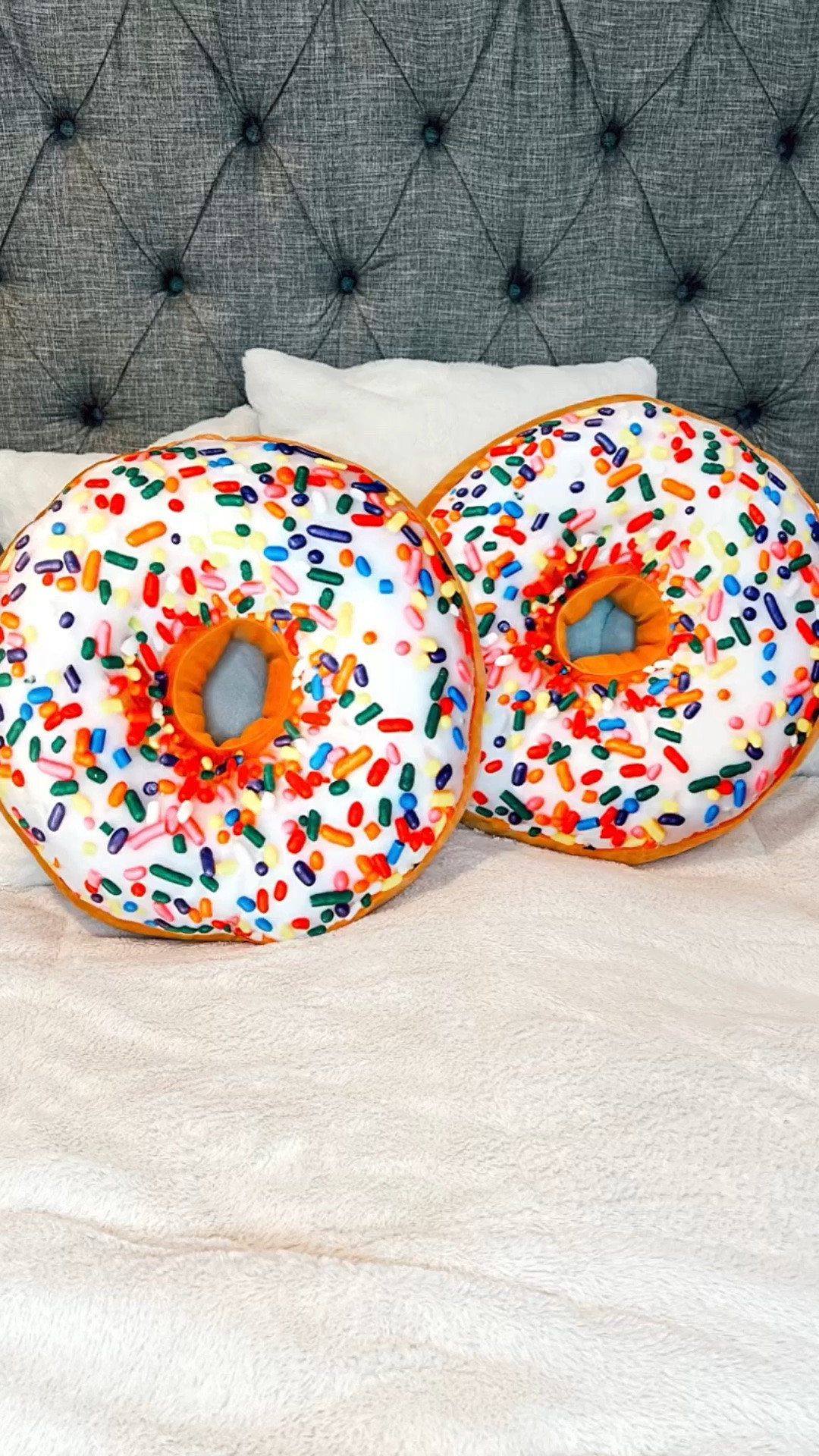 Much Comfort Donut Pillow! Love these so much. Super soft and cozy squishmallow feel. Available in
large and medium the girls have medium.
gifted. Doughnut. Pillow. Home. Kids. For anyone. Gift ideas.

#LTKHome #LTKKids #LTKfoodie