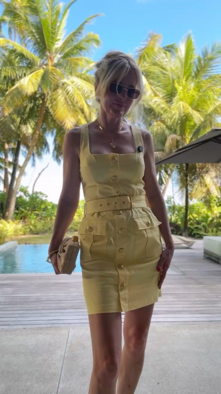 This yellow dress is so beautiful and flattering. It’s an instant confidence boost and dopamine hit the moment you put it on! I love the bright lemon yellow and luxe gold details. Fit runs true to size. 

~Erin xo 

#LTKSeasonal #LTKTravel #LTKPetite