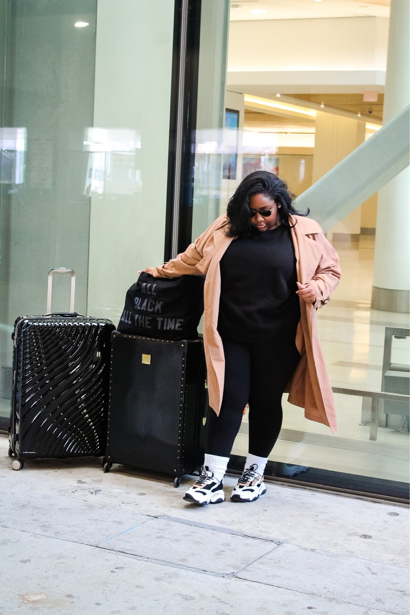 
Plus size travel day outfit idea.

Plus size style. Plus size fashion. Travel day. Plus size travel outfit. Cold weather outfit. Trench coat. Plus size travel. Curvy fashion. Curvy style. Chunky sneakers. Street style. Plus size street style. Curvy street style. Curvy loungewear. Plus size loungewear. Airport outfit idea

#LTKcurves #LTKstyletip #LTKshoecrush