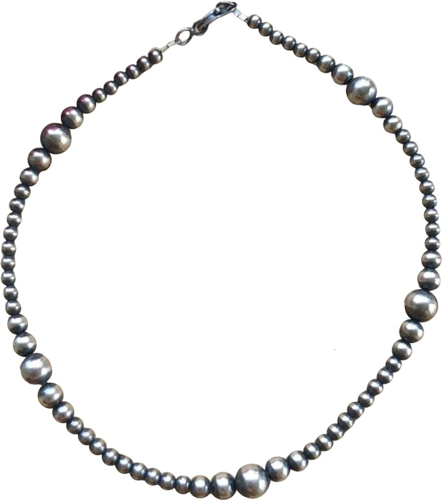 14" "Navajo Style" Sterling Pearls | Amazon (US)