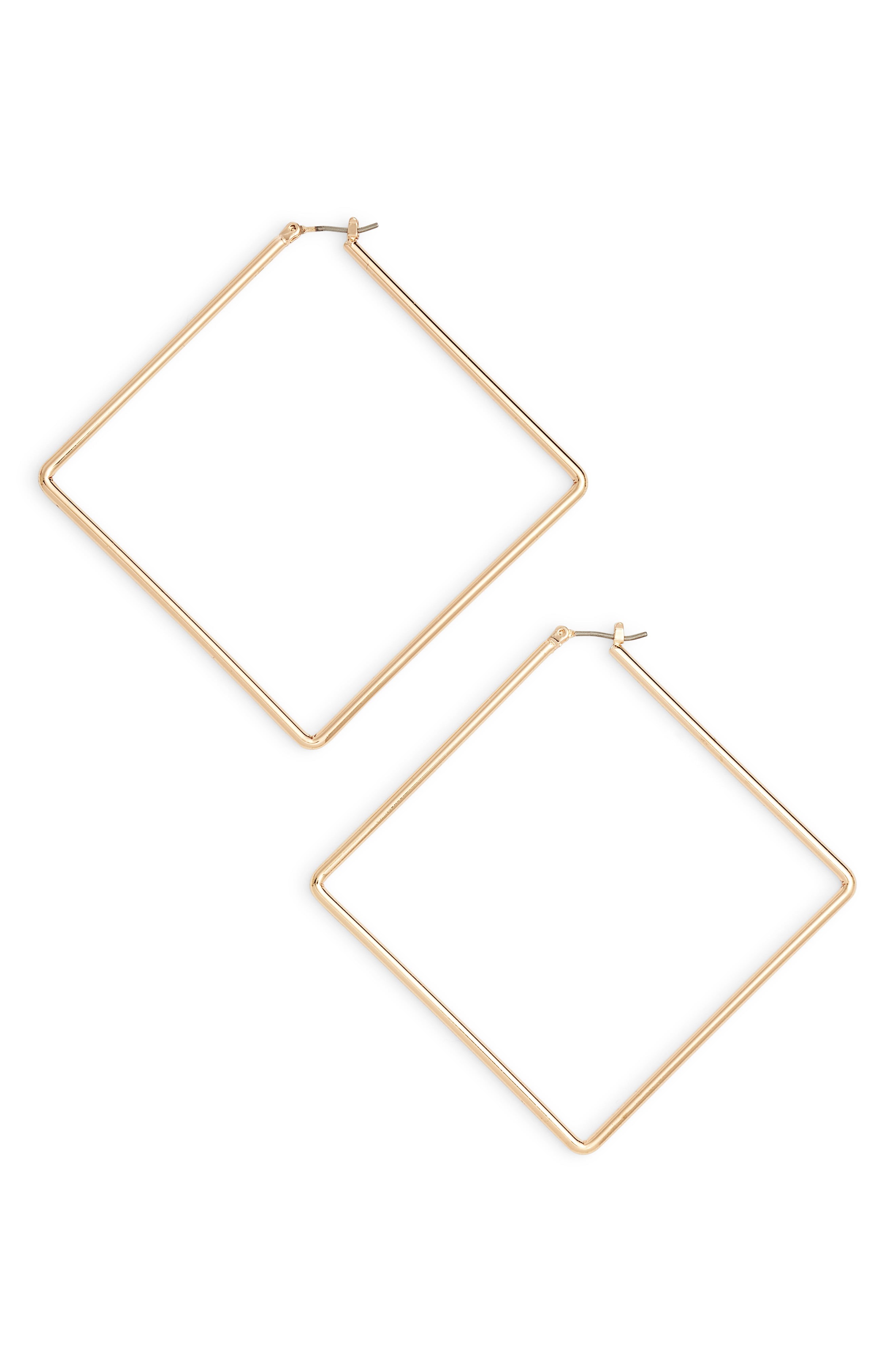 Girl Boss Square Hoop Earrings | Nordstrom