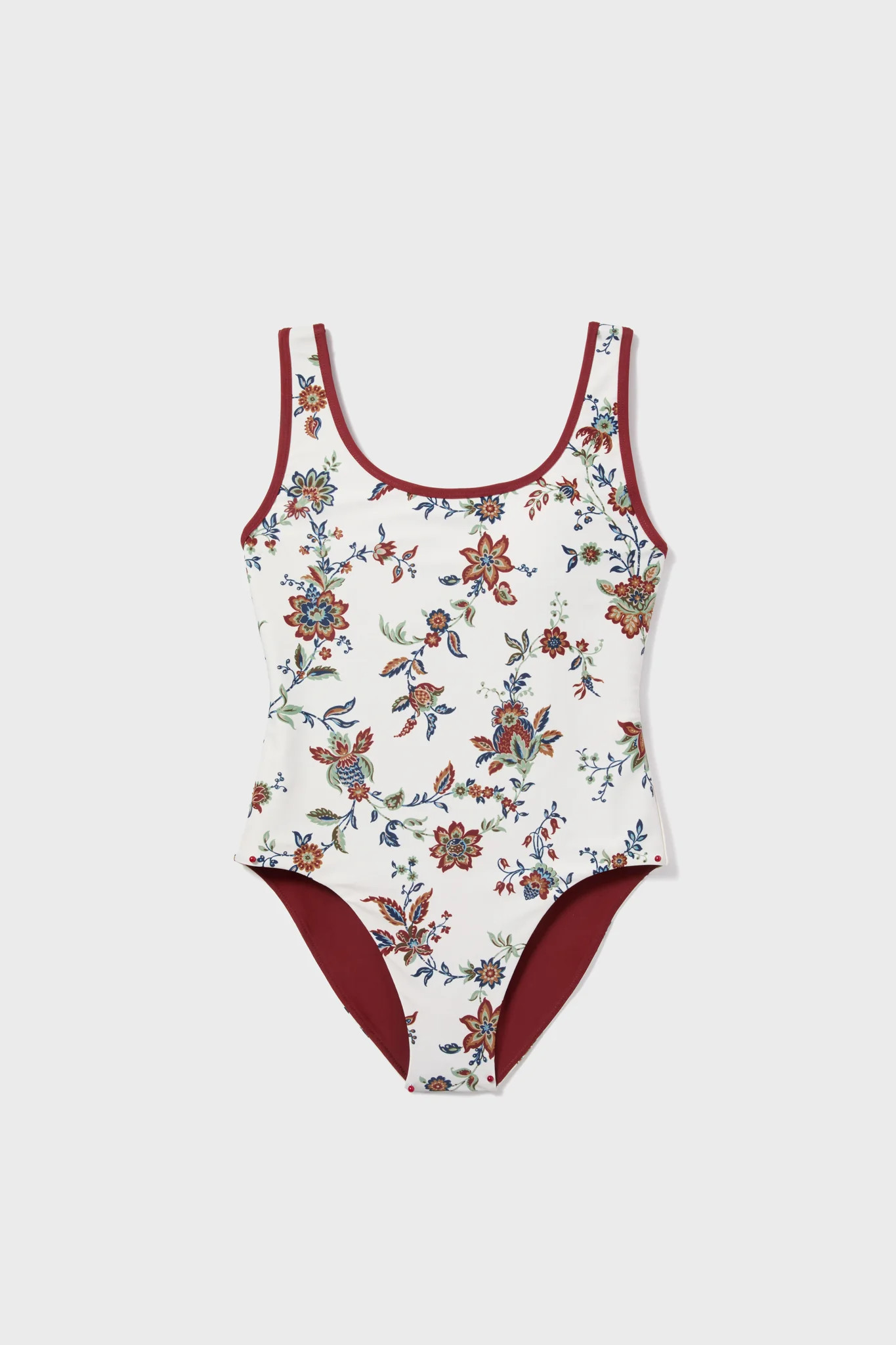 Terracotta Chintz Clemente One Piece Bathing Suit | Tuckernuck (US)