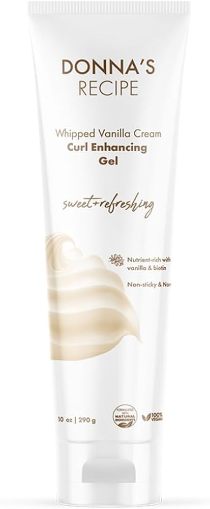 Donna's Recipe by Tabitha Brown | Curl Enhancing Gel Whipped Vanilla Cream – Soft-to-Medium Hol... | Amazon (US)