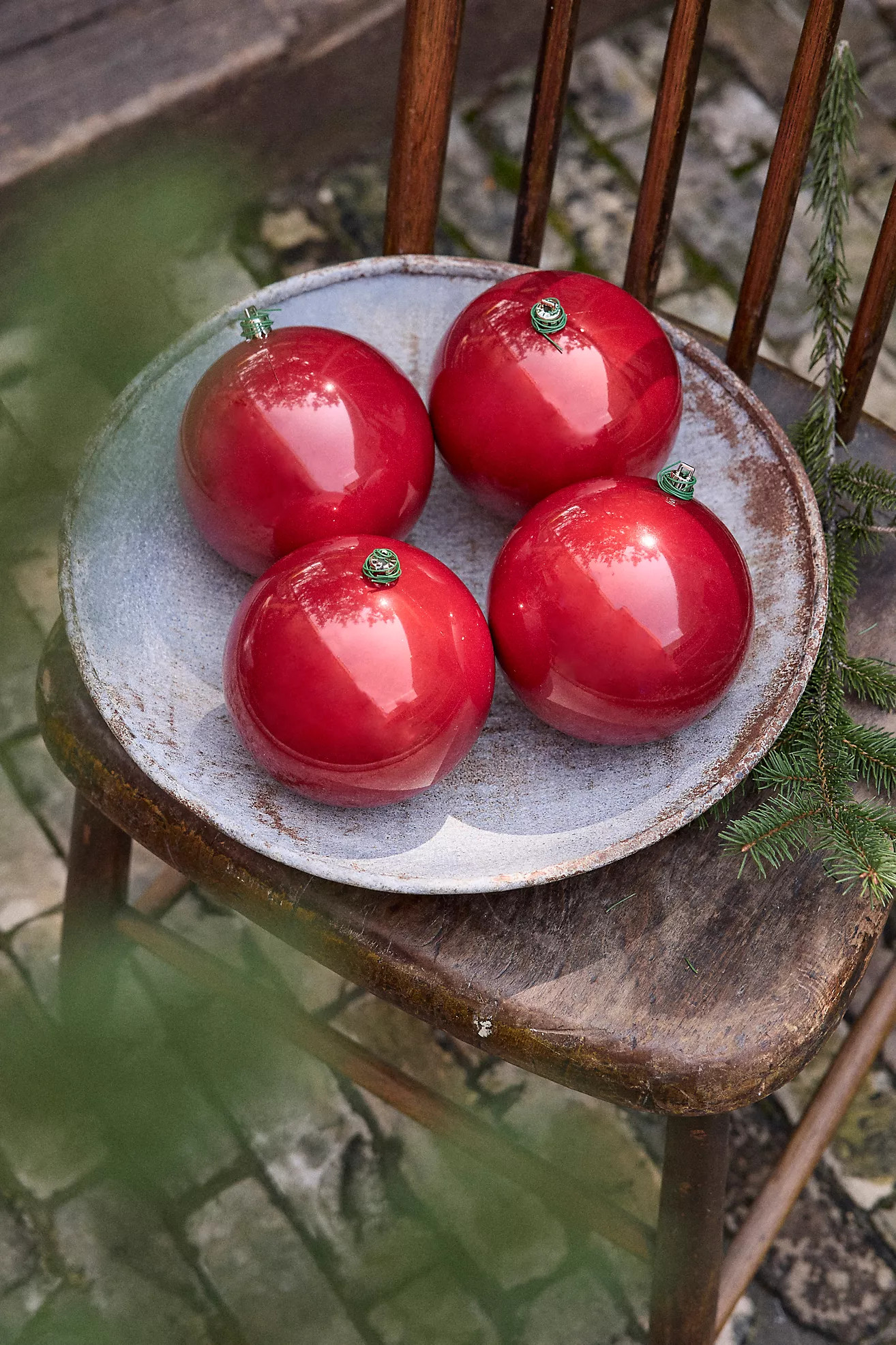 Pearlescent Shatterproof Ornaments, Set of 4 | Anthropologie (US)