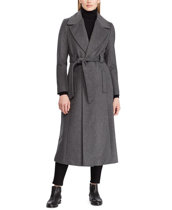 Lauren Ralph Lauren Women's Belted Wrap Coat & Reviews - Coats & Jackets - Women - Macy's | Macys (US)