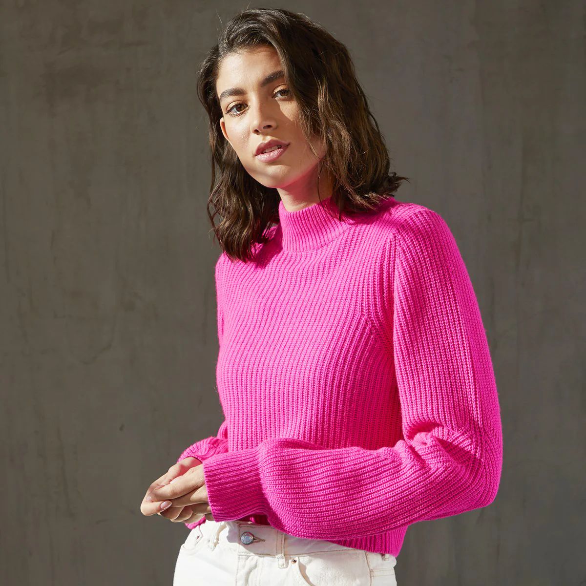 Shaker Full Fashioned Mock | Autumn Cashmere | Autumn Cashmere