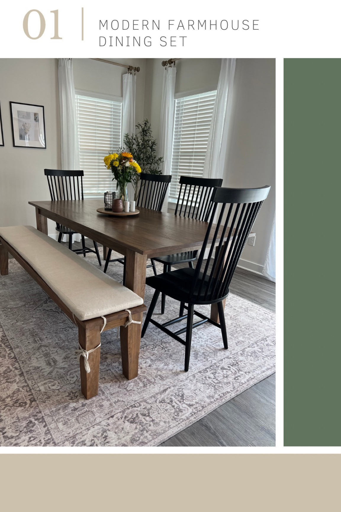 Modern Farmhouse Dining Room Set

#LTKfamily #LTKSeasonal #LTKhome