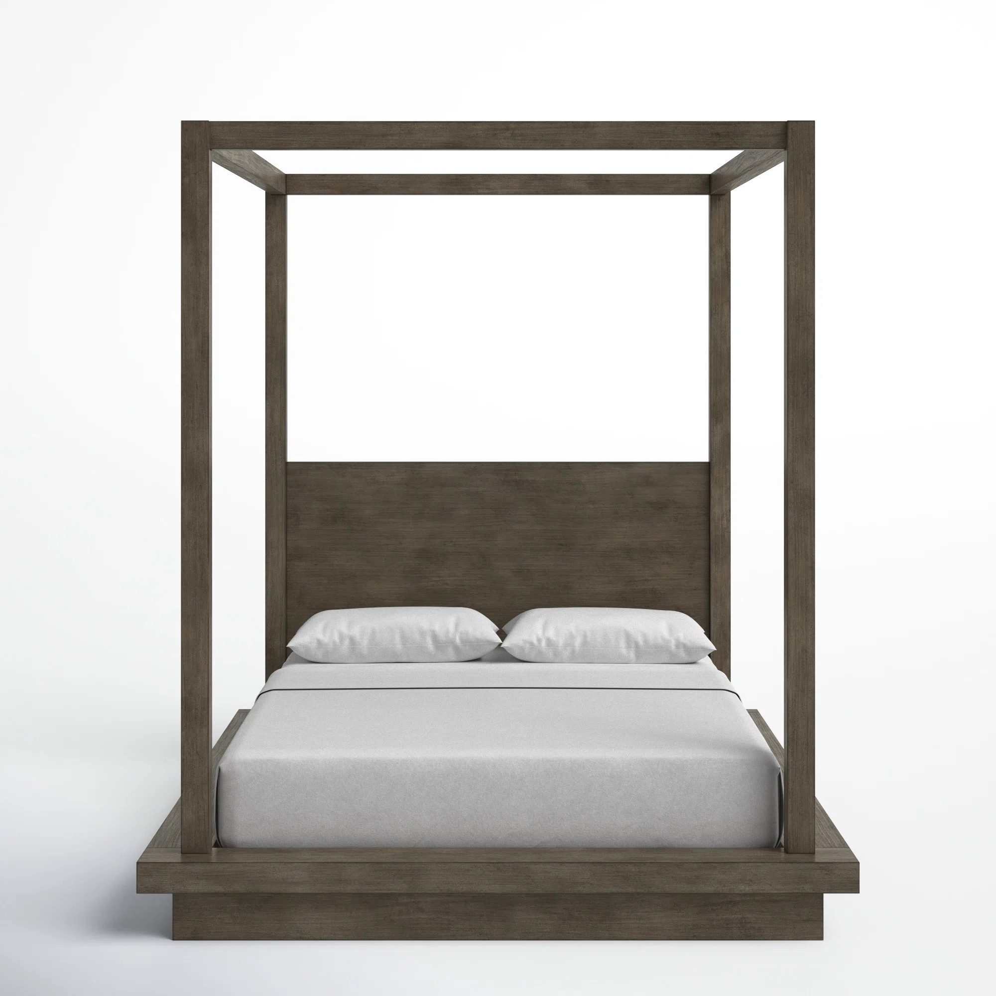 Joss & Main Brooks Solid Wood Low Profile Canopy Bed & Reviews | Wayfair | Wayfair North America