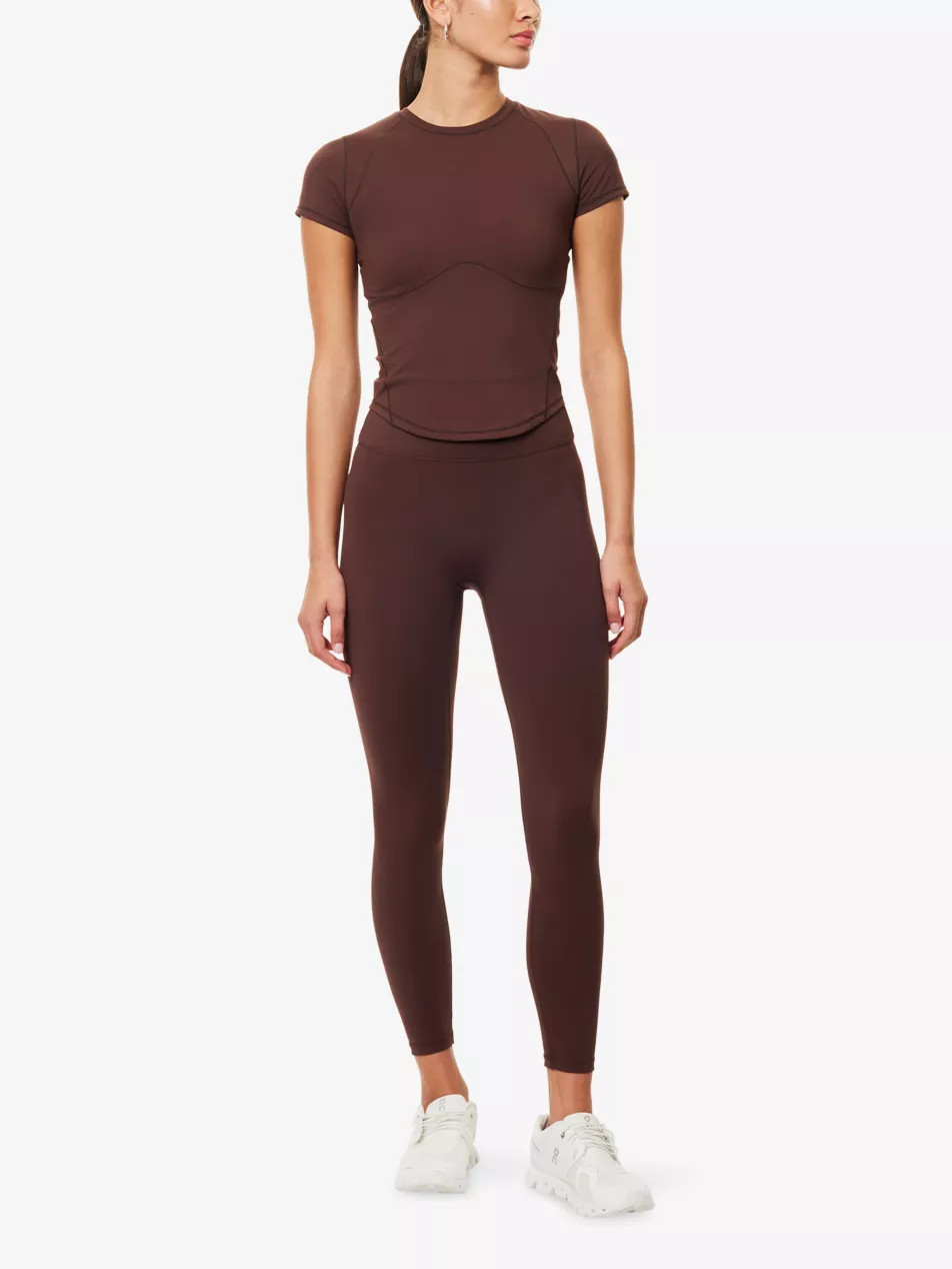 Ultimate Curved-Hem Stretch-Woven Top | Selfridges