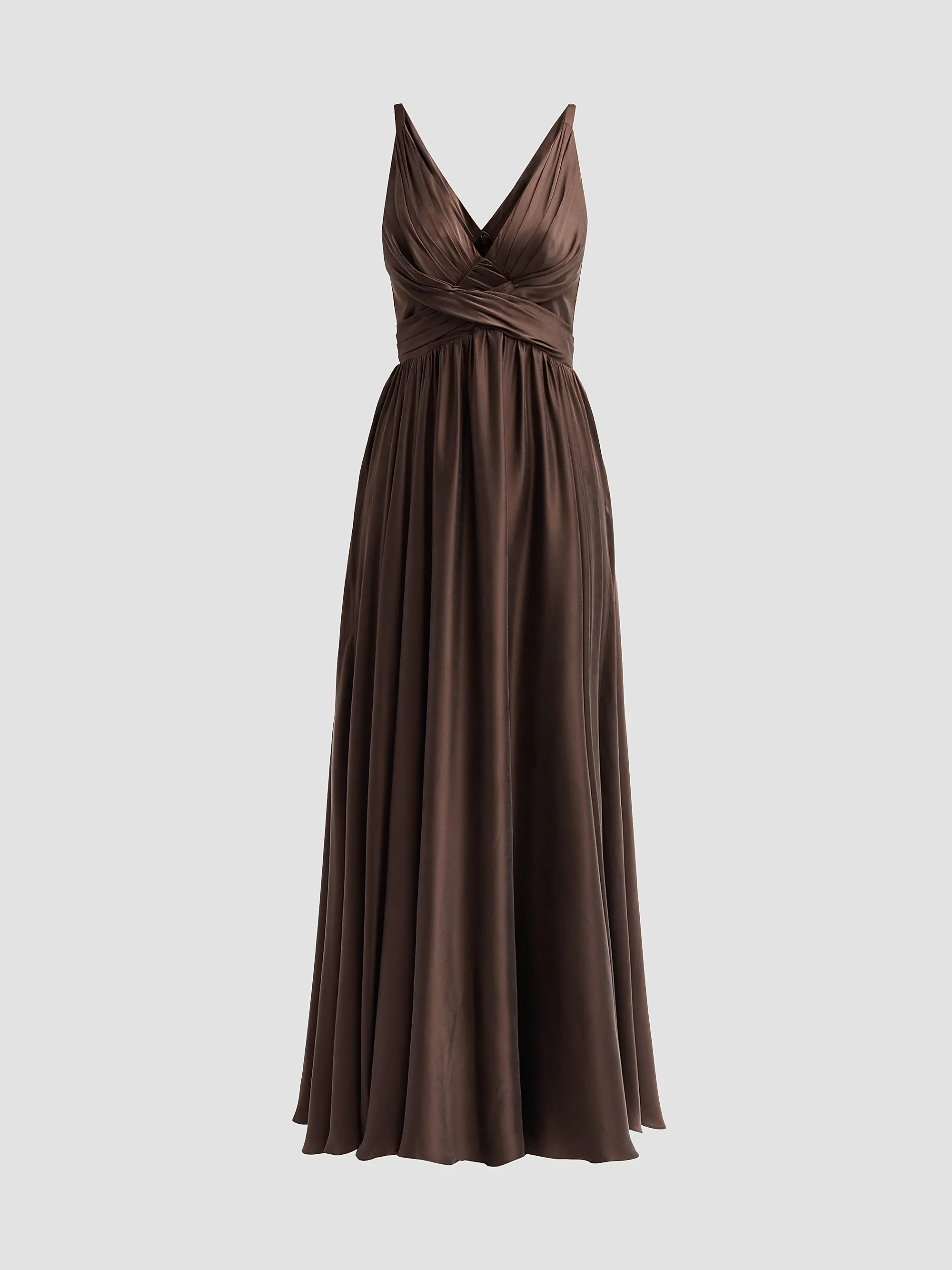 Draped Silk Maxi Dress | Saks Fifth Avenue