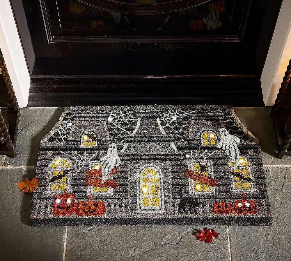 Haunted House Figural Doormat | Pottery Barn (US)