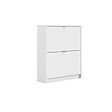 Tvilum Bright 2 Drawer Shoe Cabinet, White | Amazon (US)