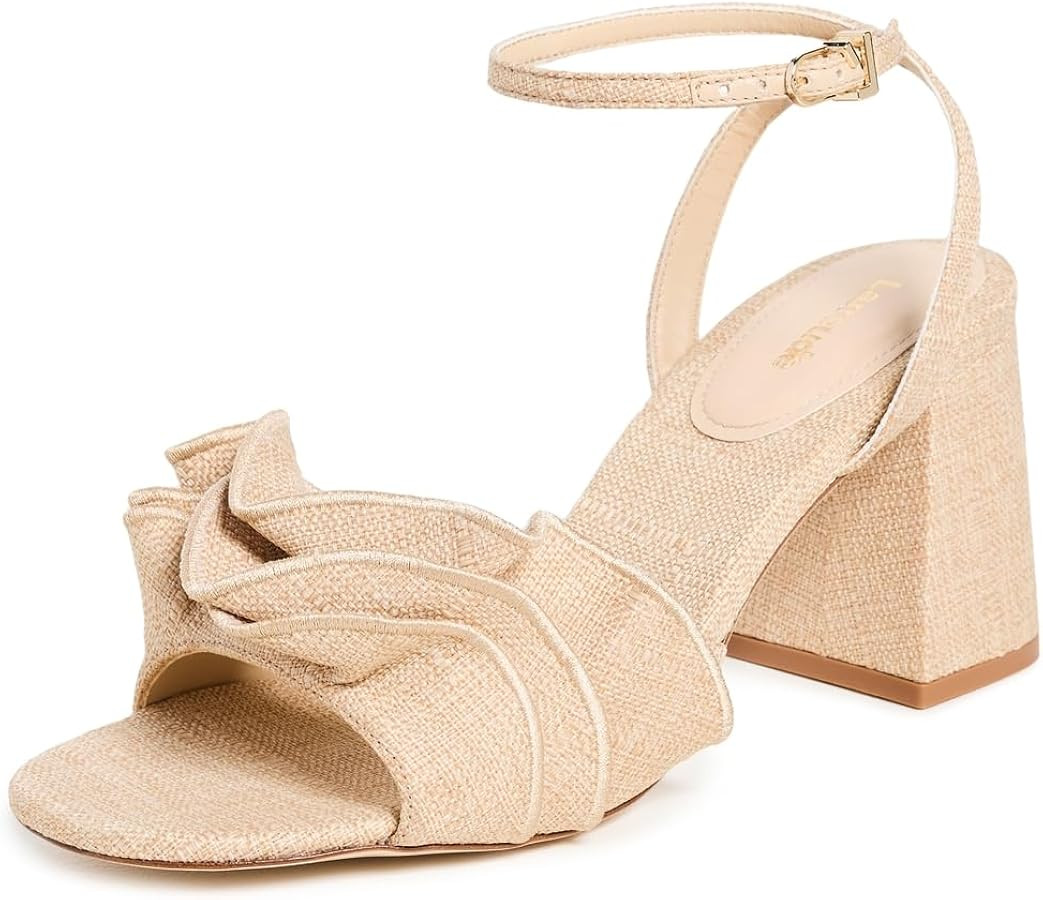 Larroude Women's Selena Ruffle Sandals | Amazon (US)