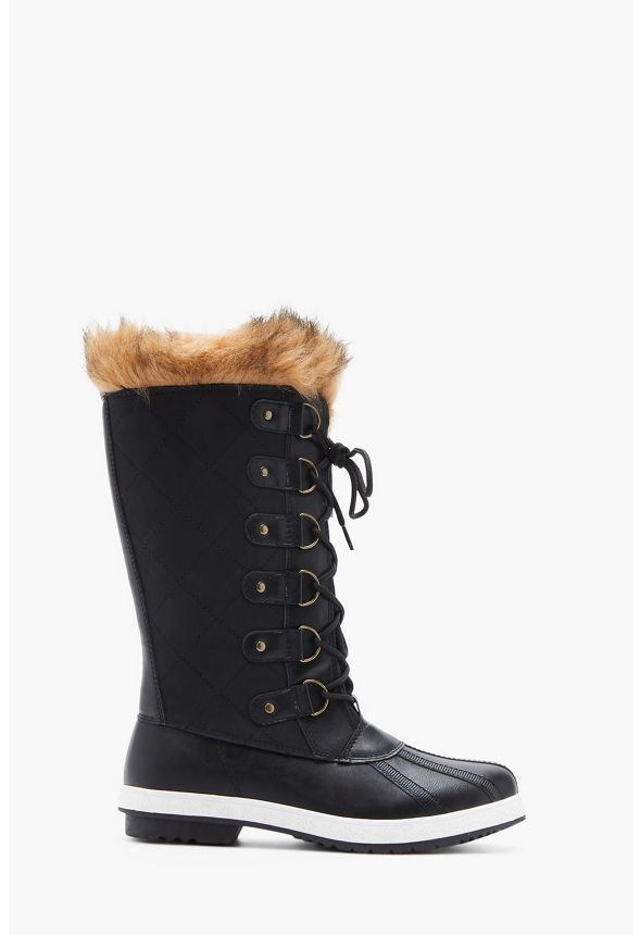 Marley Quilted Faux Fur Snow Boot | JustFab
